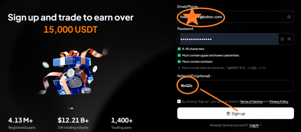 Toobit Futures Referral ID